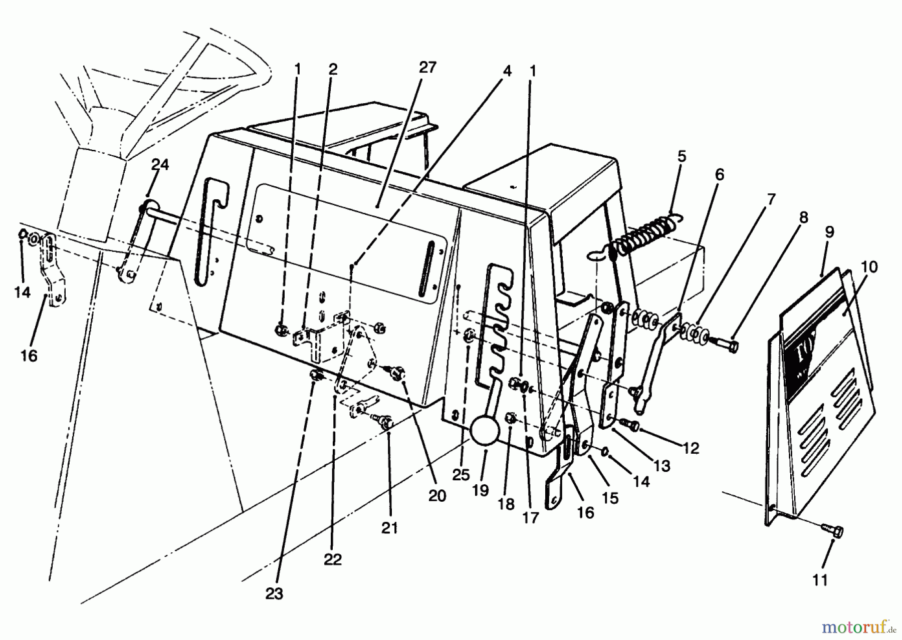 Toro Neu Mowers, Rear-Engine Rider 70141 (12-32) - Toro 12-32 Rear Engine Rider, 1994 (49000001-49999999) LINKAGE ASSEMBLY