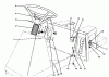 Toro 70141 (12-32) - 12-32 Rear Engine Rider, 1994 (49000001-49999999) Ersatzteile STEERING WHEEL, SWITCHES & DECALS