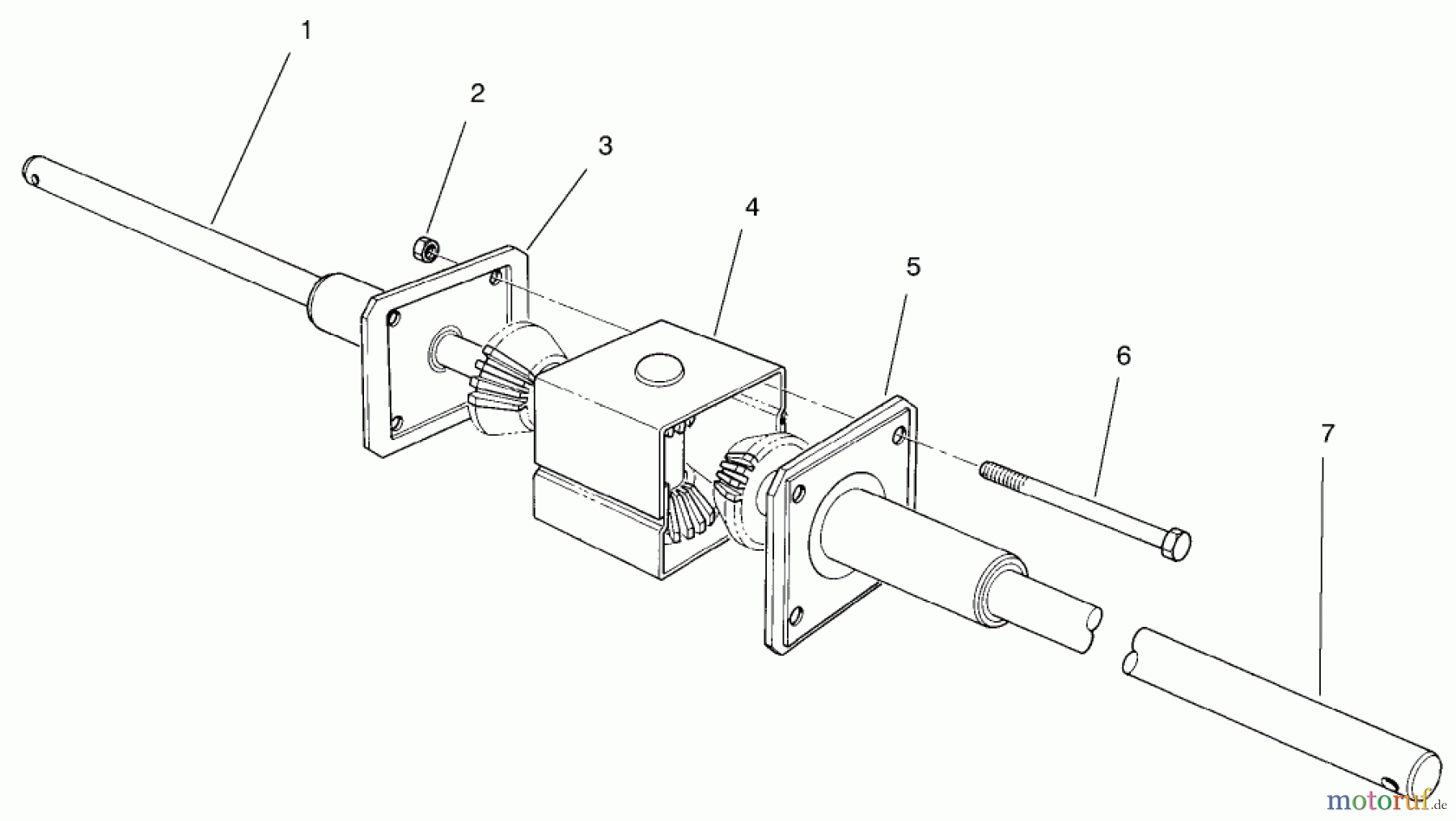  Toro Neu Mowers, Rear-Engine Rider 70122 (8-25) - Toro 8-25 Rear Engine Rider, 1999 (9900001-9999999) DIFFERENTIAL ASSEMBLY