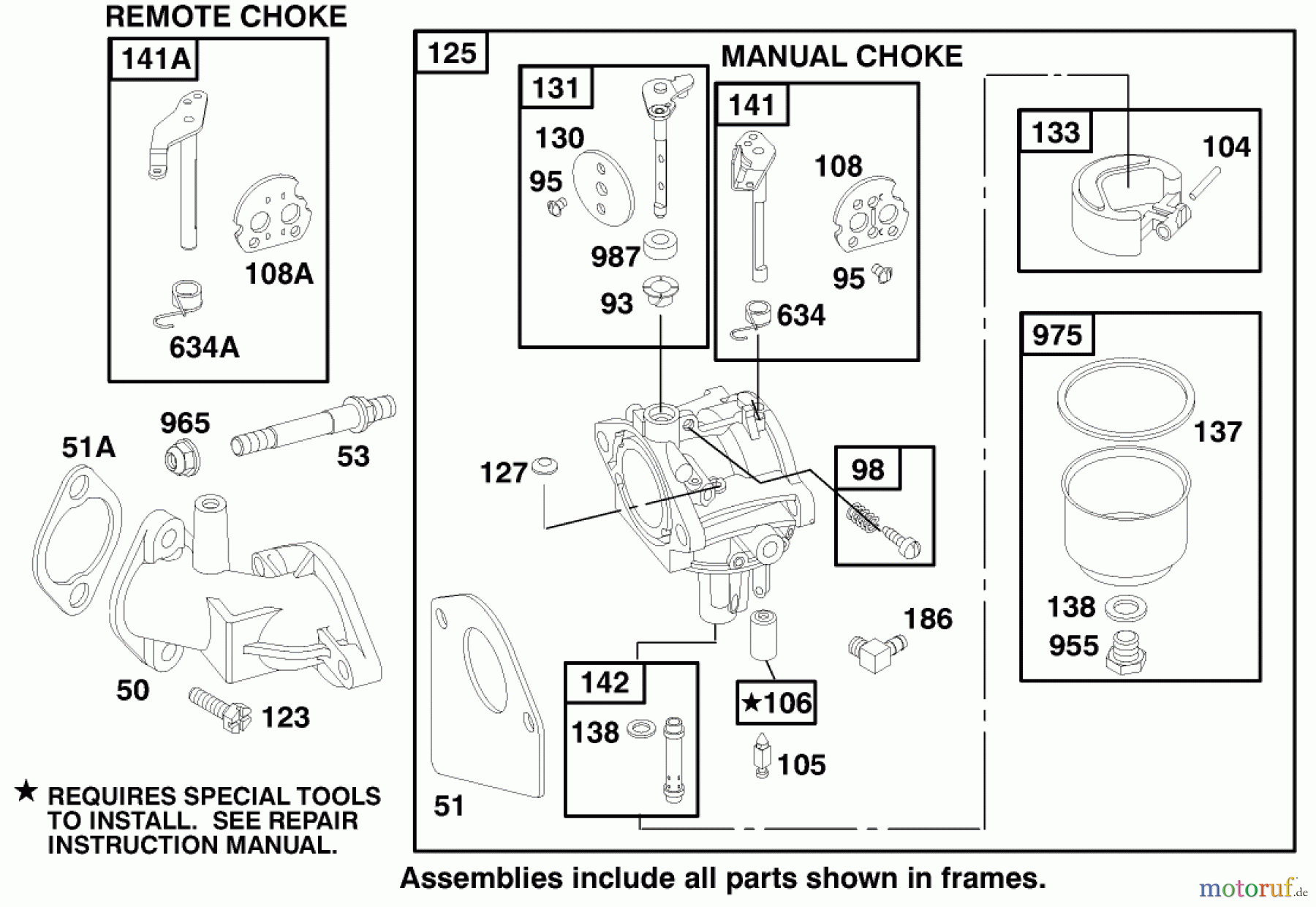 Toro Neu Mowers, Rear-Engine Rider 70122 (8-25) - Toro 8-25 Rear Engine Rider, 1999 (9900001-9999999) ENGINE BRIGGS & STRATTON MODEL 195707-0421-E1 #3