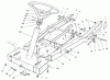 Toro 70122 (8-25) - 8-25 Rear Engine Rider, 1999 (9900001-9999999) Ersatzteile FRAME ASSEMBLY