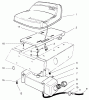 Toro 70122 (8-25) - 8-25 Rear Engine Rider, 1999 (9900001-9999999) Ersatzteile SEAT & GAS TANK ASSEMBLY