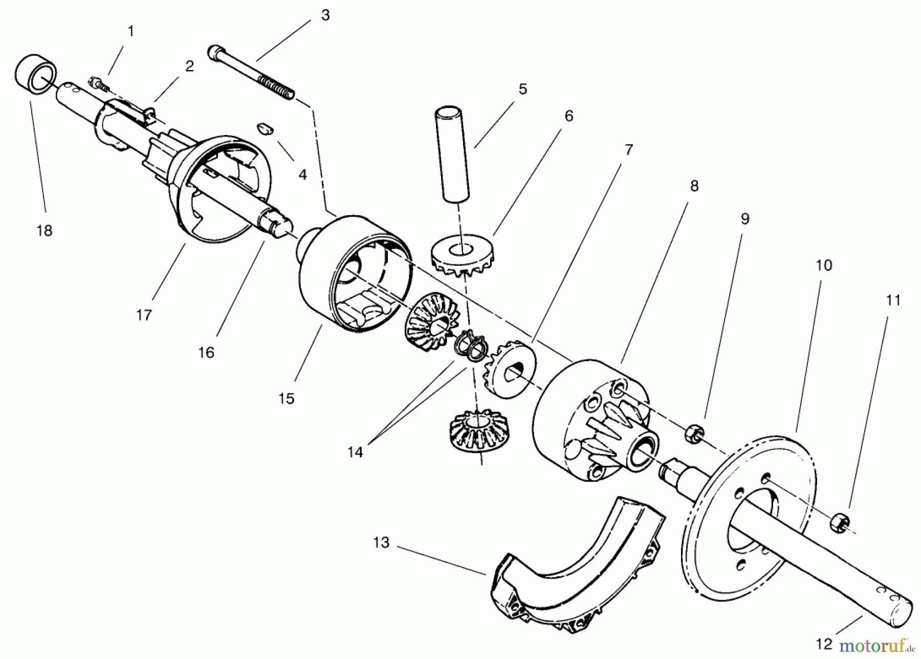 Toro Neu Accessories, Snow 38038 - Toro Differential Kit, Power Shift Snowthrower DIFFERENTIAL ASSEMBLY