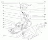 Toro 70125 (13-32G) - 13-32G Rear Engine Rider, 2002 (220000001-220999999) Ersatzteile ENGINE AND FUEL TANK ASSEMBLY