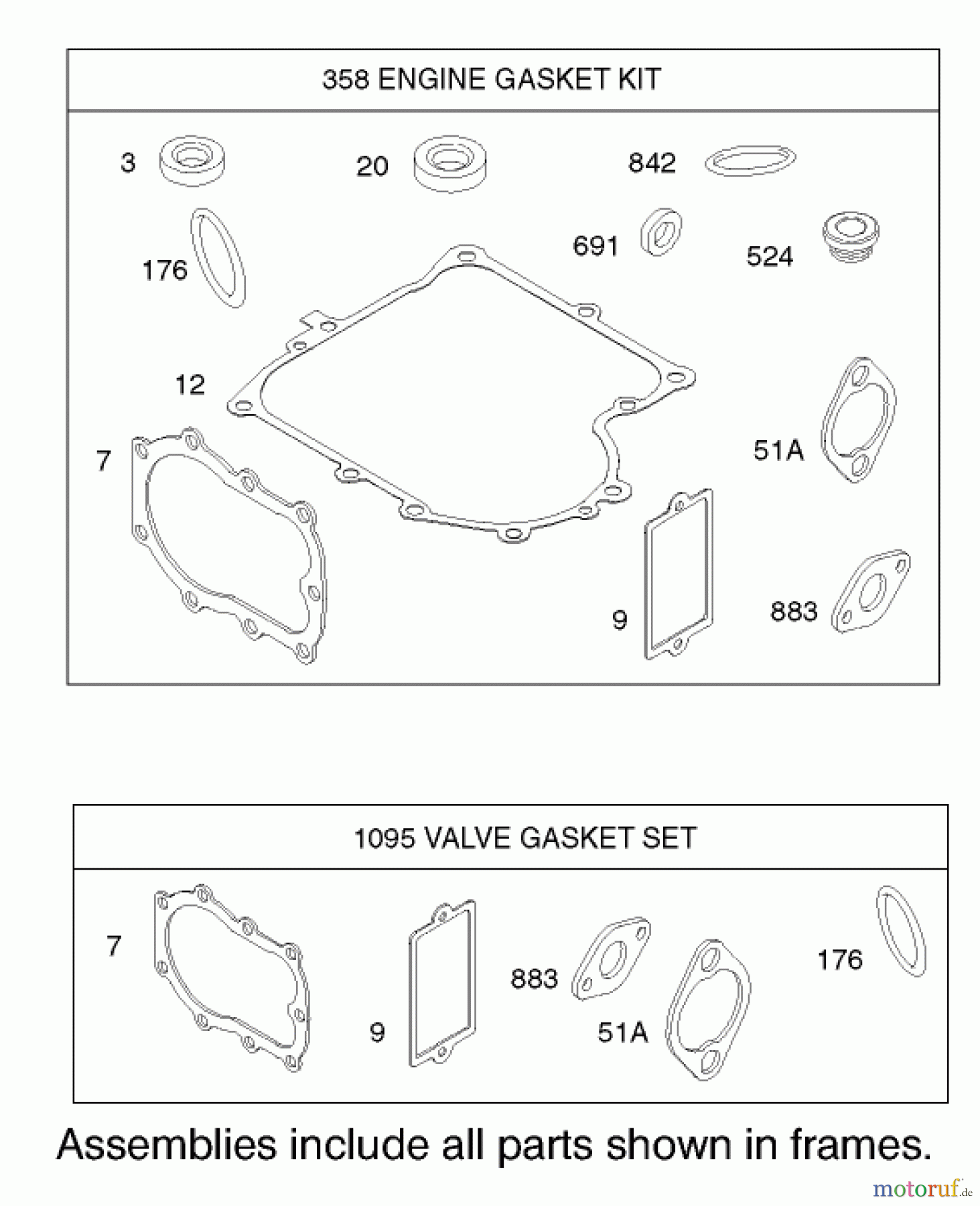 Toro Neu Mowers, Rear-Engine Rider 70125 (13-32G) - Toro 13-32G Rear Engine Rider, 2002 (220000001-220999999) GASKET ASSEMBLY ENGINE BRIGGS AND STRATTON MODEL 28M707-1127-E1