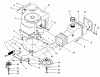 Toro 70131 (13-32) - 13-32 Rear Engine Rider, 1997 (7900001-7999999) Ersatzteile ENGINE ASSEMBLY