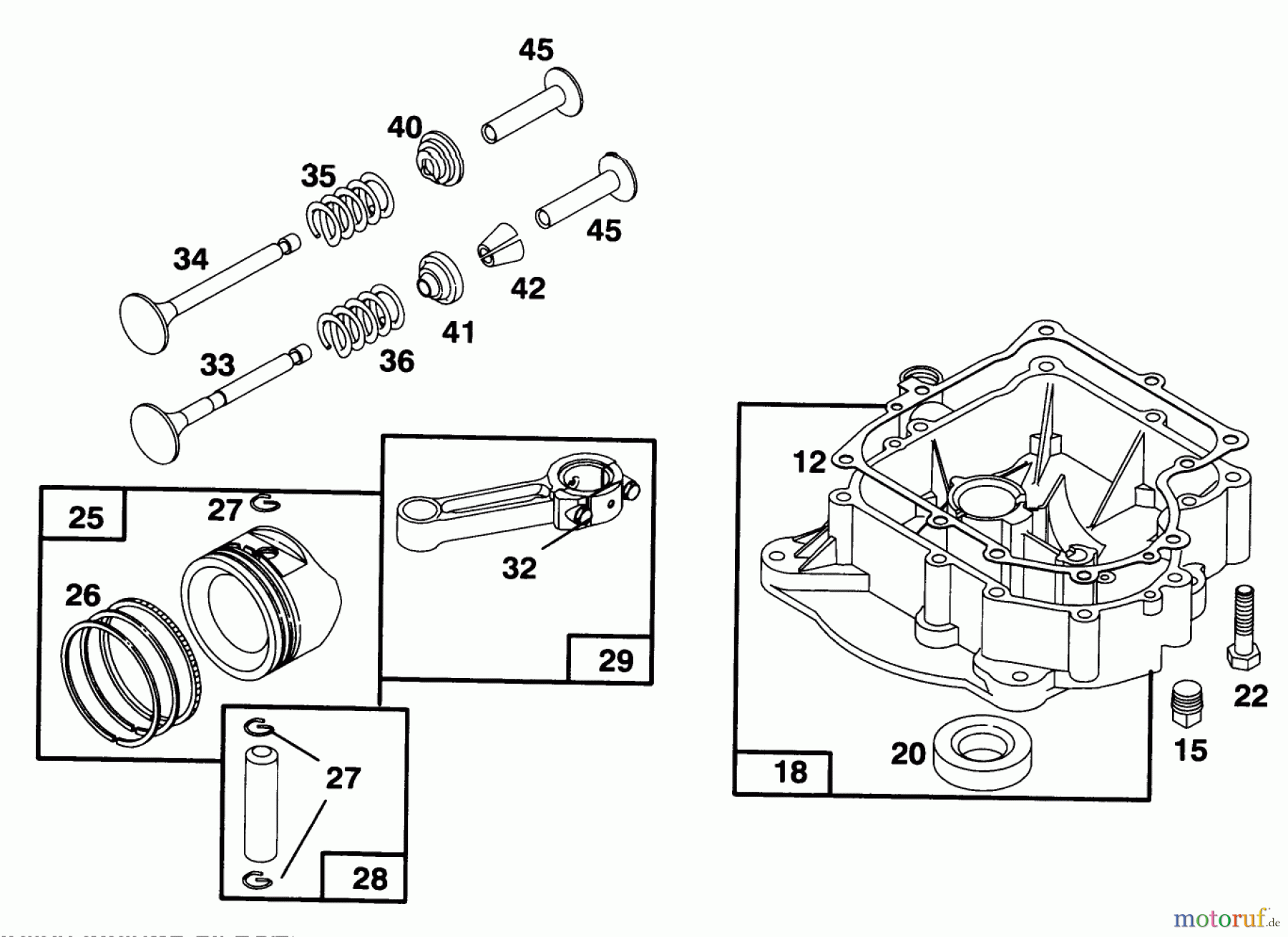 Toro Neu Mowers, Rear-Engine Rider 70131 (13-32) - Toro 13-32 Rear Engine Rider, 1996 (6900001-6999999) ENGINE BRIGGS & STRATTON MODEL 28M707-0127-01 #3