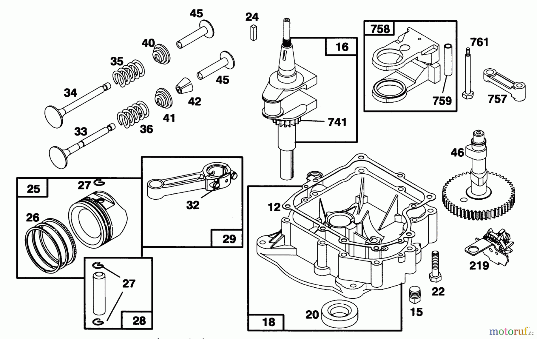 Toro Neu Mowers, Rear-Engine Rider 70141 (12-32) - Toro 12-32 Rear Engine Rider, 1995 (59000001-59999999) ENGINE BRIGGS & STRATTON MODEL 283707-0160-01 #2