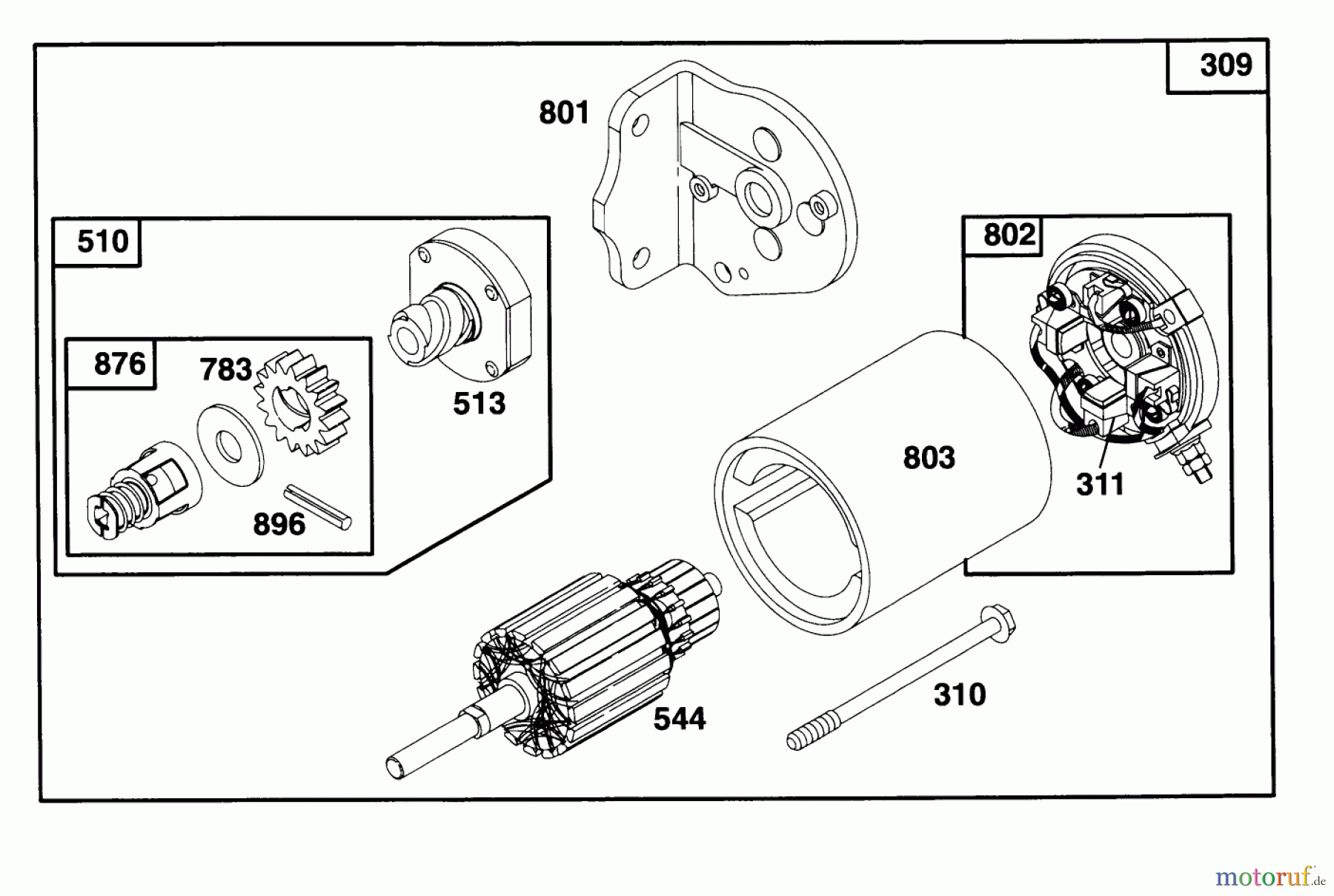 Toro Neu Mowers, Rear-Engine Rider 70142 (12-32) - Toro 12-32 Rear Engine Rider, 1995 (59000001-59999999) ENGINE BRIGGS & STRATTON MODEL 28D707-0124-01 #7