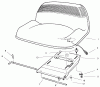 Toro 70171 (12-32) - 12-32 Rear Engine Rider, 1999 (9900001-9999999) Ersatzteile SEAT ASSEMBLY