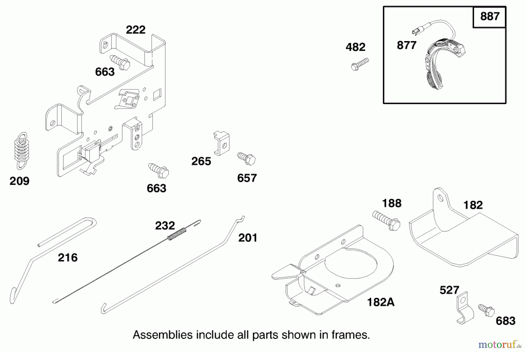 Toro Neu Mowers, Rear-Engine Rider 70183 (13-32) - Toro 13-32 Rear Engine Rider, 1997 (7900001-7999999) ENGINE BRIGGS & STRATTON MODEL 28M707-0127-01 #6