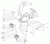 Toro 70184 (13-32H) - 13-32H Rear Engine Rider, 2002 (220000001-220999999) Ersatzteile FRONT AXLE AND STEERING ASSEMBLY