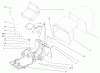 Toro 70184 (13-32H) - 13-32H Rear Engine Rider, 2002 (220000001-220999999) Ersatzteile SEAT AND REAR BAG ASSEMBLY