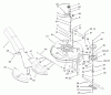 Toro 70184 (13-32H) - 13-32H Rear-Engine Riding Mower, 2003 (230000001-230999999) Ersatzteile DECK AND SPINDLE ASSEMBLY
