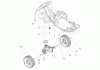 Toro 70185 (13-32G) - 13-32G Rear-Engine Riding Mower, 2004 (240000001-240999999) Ersatzteile REAR WHEEL AND TRANSMISSION ASSEMBLY