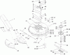 Toro 70185 (G132) - G132 Rear-Engine Riding Mower, 2007 (270000001-270805705) Ersatzteile DECK AND SPINDLE ASSEMBLY