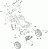 Toro 70185 (G132) - G132 Rear-Engine Riding Mower, 2008 (270805706-280899564) Ersatzteile GEAR TRANSMISSION AND LINKAGE ASSEMBLY