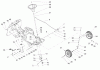 Toro 70186 (13-32H) - 13-32H Rear-Engine Riding Mower, 2004 (240000001-240999999) Ersatzteile FRONT AXLE AND STEERING ASSEMBLY
