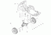 Toro 70186 (H132) - H132 Rear-Engine Riding Mower, 2005 (250000001-250999999) Ersatzteile REAR WHEEL AND TRANSMISSION ASSEMBLY