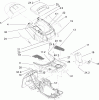 Toro 70186 (H132) - H132 Rear-Engine Riding Mower, 2009 (280899435-290999999) Ersatzteile BODY AND DECAL ASSEMBLY
