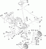 Toro 70186 (H132) - H132 Rear-Engine Riding Mower, 2009 (280899435-290999999) Ersatzteile FRONT AXLE AND STEERING ASSEMBLY