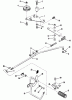 Toro A3-053201 (RR-532) - RR-532 5-Speed Rear Engine Rider, 1982 Ersatzteile BRAKE AND CLUTCH LINKAGE