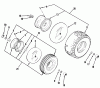 Toro A3-053201 (RR-532) - RR-532 5-Speed Rear Engine Rider, 1982 Ersatzteile WHEELS AND TIRES