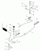 Toro E3-10B401 (110-4) - 110-4 Rear Engine Rider, 1989 Ersatzteile CLUTCH, BRAKE LINKAGE
