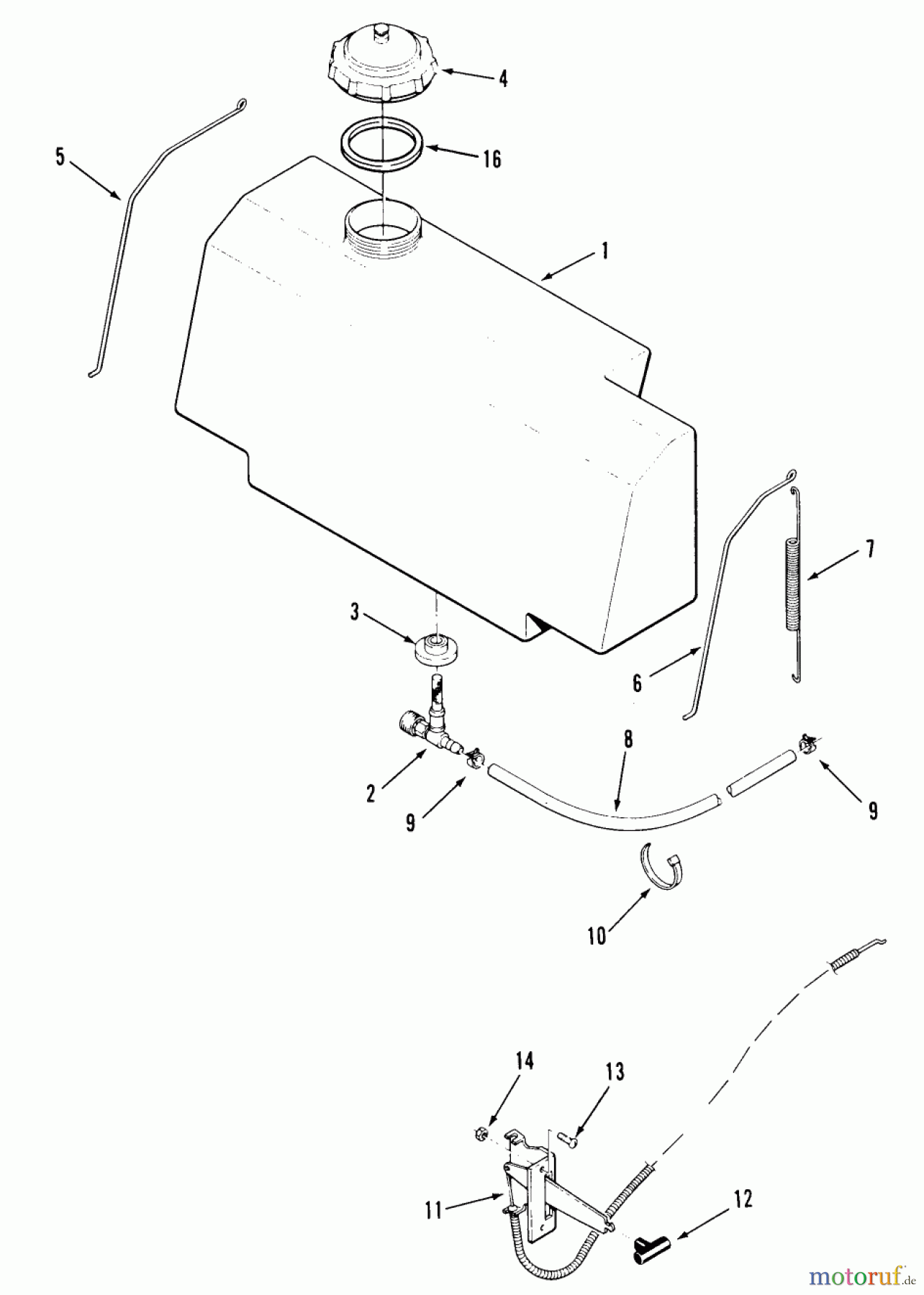  Toro Neu Mowers, Rear-Engine Rider E3-10B401 (110-4) - Toro 110-4 Rear Engine Rider, 1989 FUEL SYSTEM