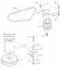 Toro R3-12B601 (112-6e) - 112-6e Rear Engine Rider, 1990 Ersatzteile SECTION 10-DRIVE BELT AND PULLEYS