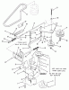 Toro R3-12B601 (112-6e) - 112-6e Rear Engine Rider, 1990 Ersatzteile SECTION 10-PTO CLUTCH, PULLEYS, AND CONTROLS