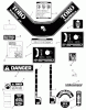 Toro R3-12B601 (112-6e) - 112-6e Rear Engine Rider, 1990 Ersatzteile SECTION 11-DECALS AND MISCELLANEOUS