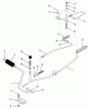 Toro R3-12B601 (112-6e) - 112-6e Rear Engine Rider, 1990 Ersatzteile SECTION 4-CLUTCH, BRAKE LINKAGE