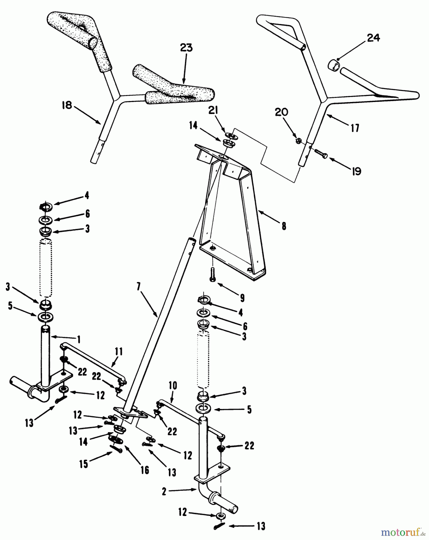 Toro Neu Mowers, Rear-Engine Rider R3-12B602 (112-6) - Toro 112-6 Rear Engine Rider, 1992 (2000001-2999999) FRONT AXLE & STEERING ASSEMBLY