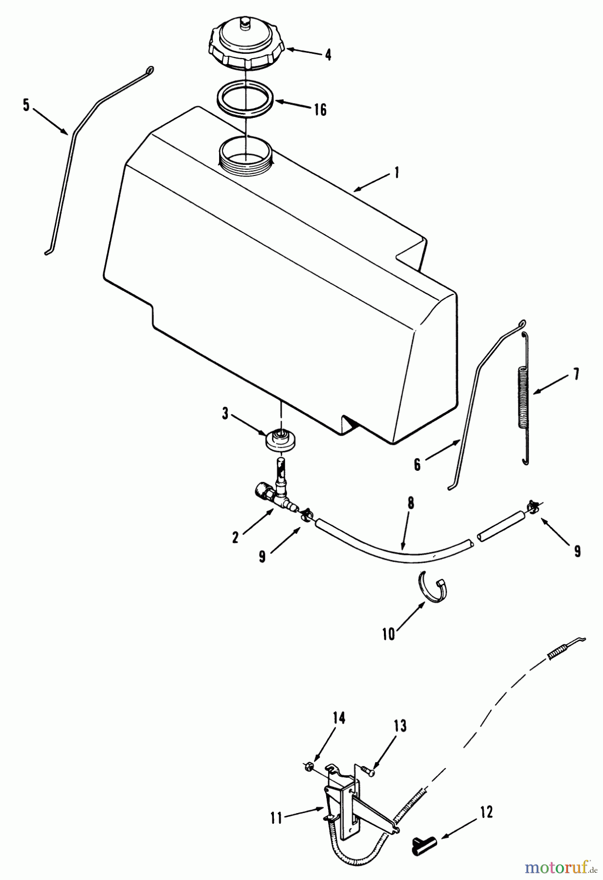 Toro Neu Mowers, Rear-Engine Rider R3-10B404 (110-4) - Toro 110-4 Rear Engine Rider, 1993 (3900001-3999999) FUEL ASSEMBLY
