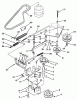 Toro R3-10B404 (110-4) - 110-4 Rear Engine Rider, 1993 (3900001-3999999) Ersatzteile PTO CLUTCH, PULLEYS & CONTROL ASSEMBLIES