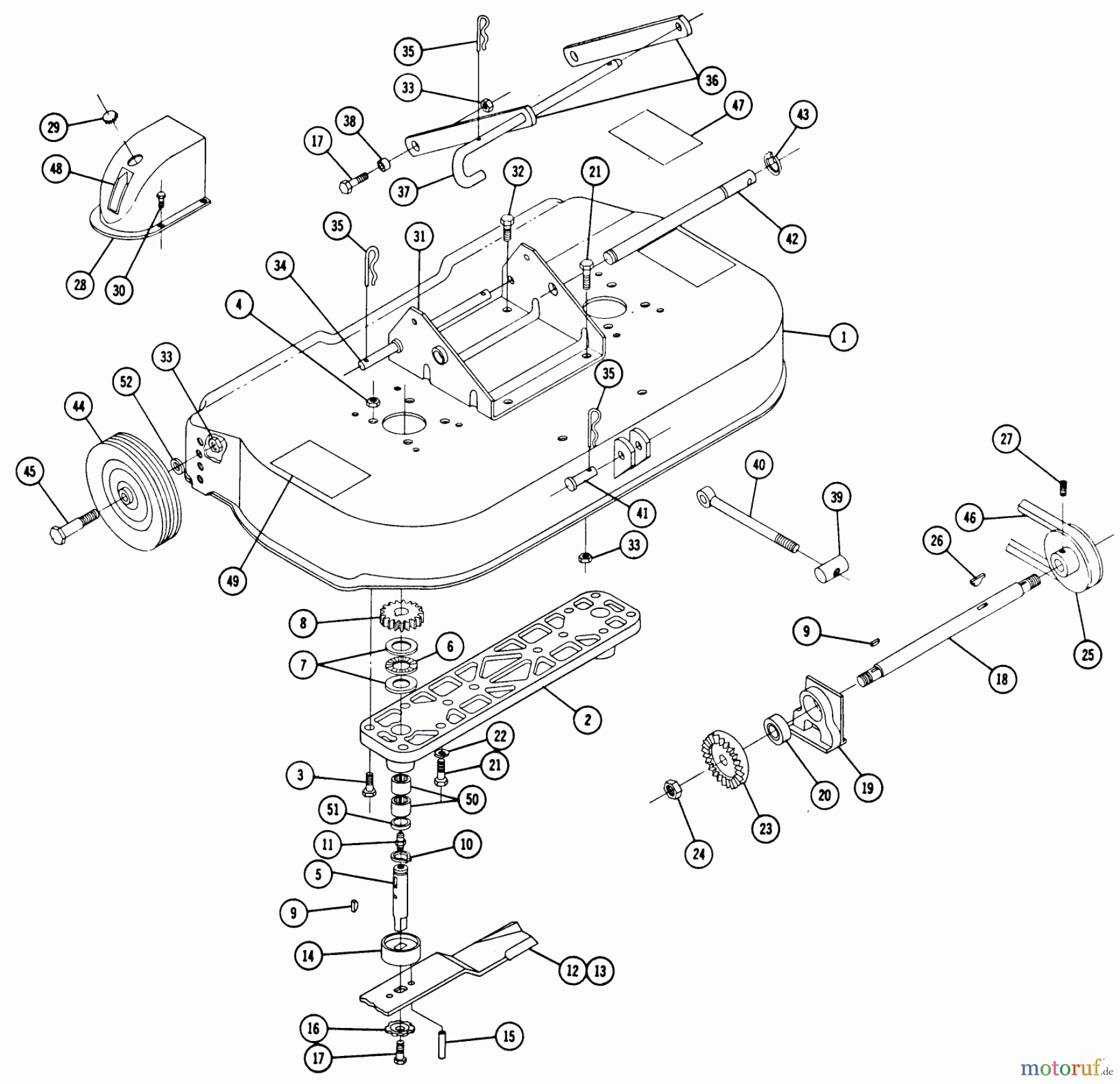 Toro Neu Mowers, Rear-Engine Rider RE-66 - Toro Rear Engine Rider, 1966 LAWN SKIFF MOWER PARTS LIST