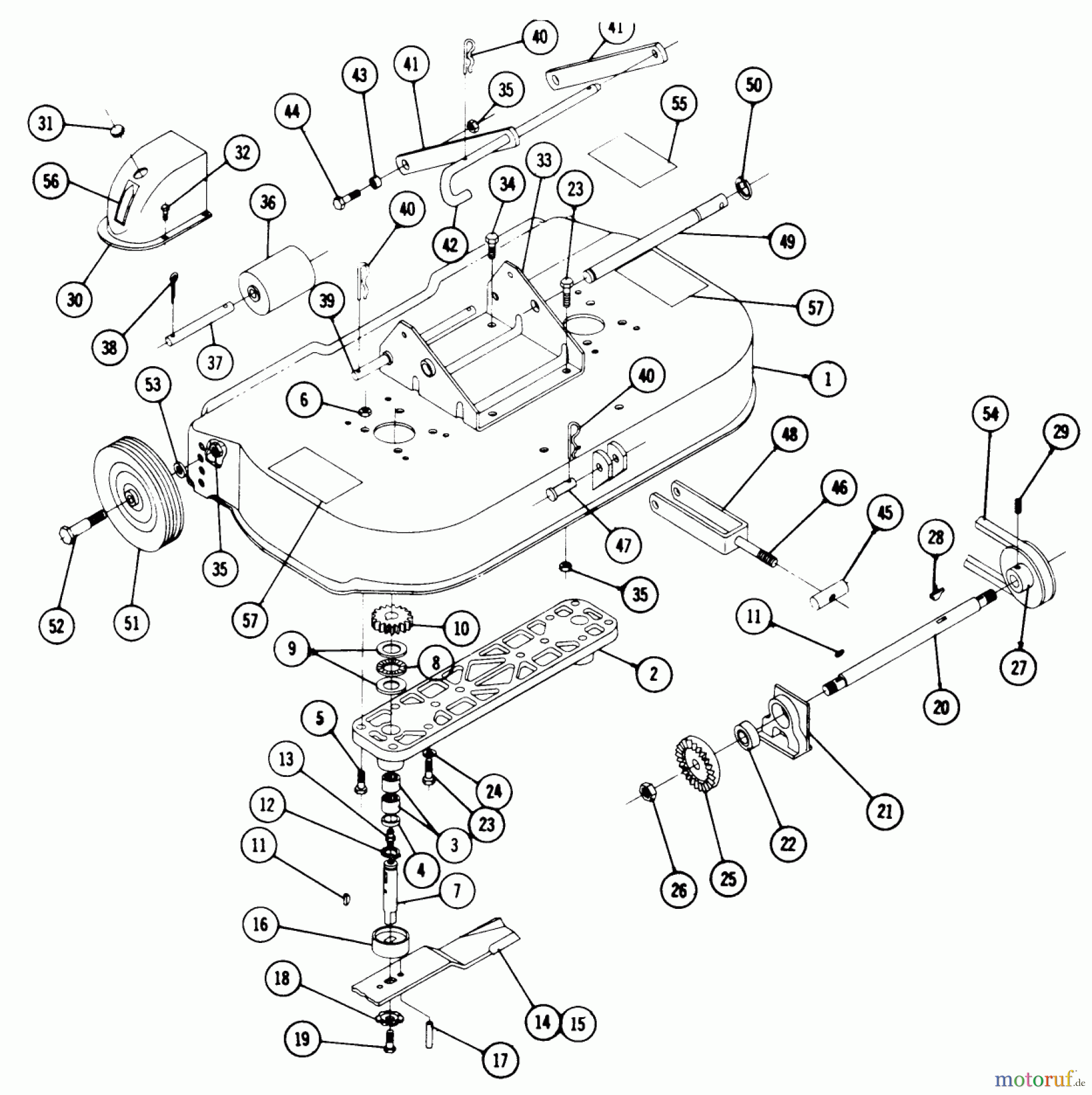 Toro Neu Mowers, Rear-Engine Rider RE-67 - Toro Rear Engine Rider, 1967 LAWN SKIFF MOWER PARTS LIST