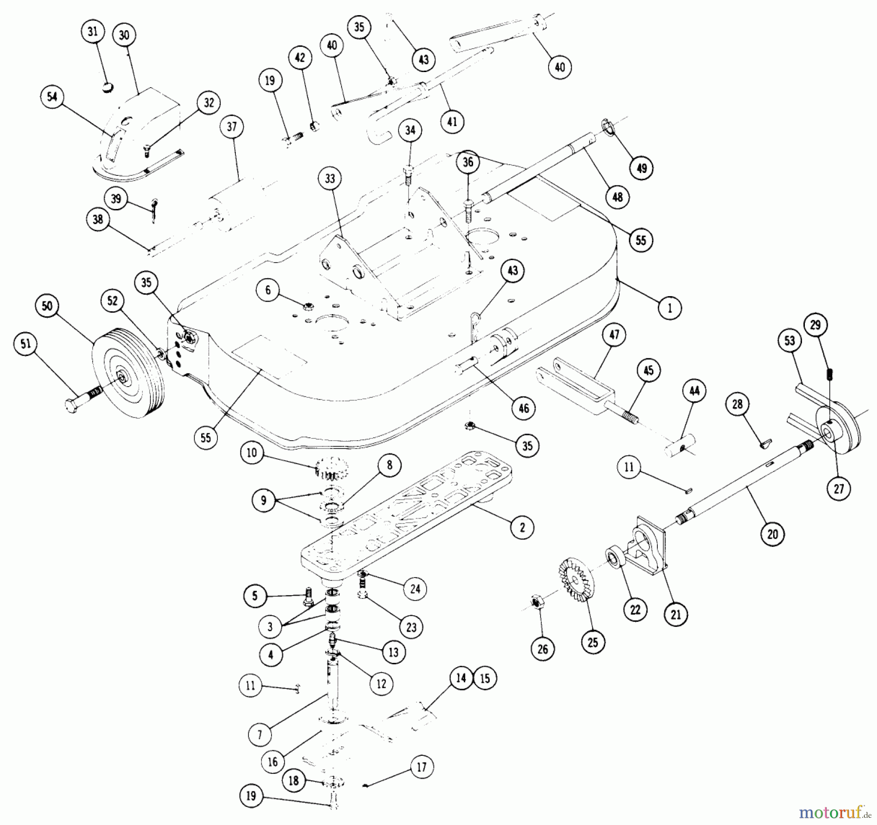 Toro Neu Mowers, Rear-Engine Rider RR-47 - Toro Rear Engine Rider, 1967 RR-47 MOWER PARTS LIST