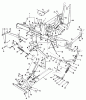 Toro 03102 - 58" Professional, 1968 (8000001-8999999) Ersatzteile MAIN FRAME AND COUNTER BALANCE ASSEMBLY PARTS LIST