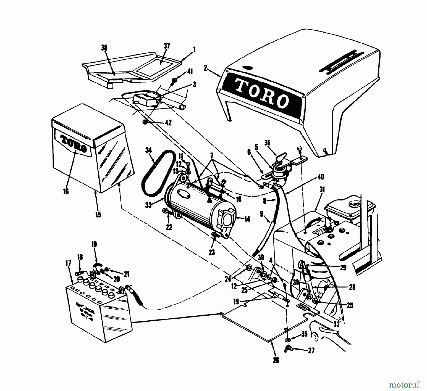 Toro Neu Mowers, Riding 03104 - Toro 58