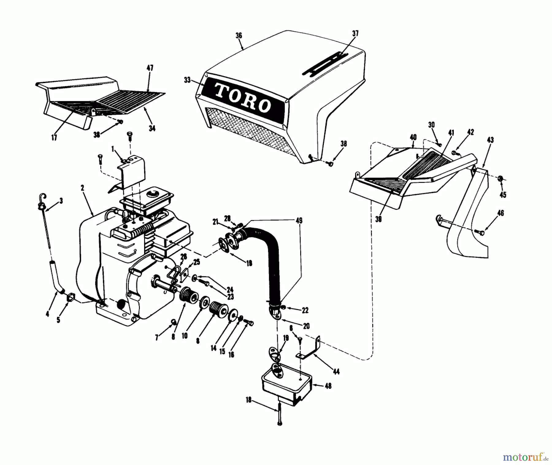 Toro Neu Mowers, Riding 03113 - Toro 58
