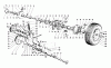 Toro 03104 - 58" Professional, 1978 (8000001-8999999) Ersatzteile DIFFERENTIAL AND COUNTERSHAFT ASSEMBLY