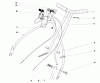 Toro 10013 - Sportlawn Lawnmower, 1966 (6000001-6999999) Ersatzteile 18" SPORTLAWN HANDLE ASSEMBLY