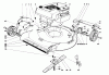 Toro 16111 - Lawnmower, 1971 (1000001-1999999) Ersatzteile HOUSING AND ENGINE ASSEMBLY MODEL NO-S. 16000 AND 16111