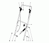 Toro 16155 - Whirlwind II Lawnmower, 1977 (7000001-7999999) Ersatzteile HANDLE ASSEMBLY MODELS 16067, 16155, 16287