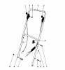 Toro 16067 - Whirlwind II Lawnmower, 1978 (8000001-8999999) Ersatzteile HANDLE ASSEMBLY MODELS 16067, 16155, 16287