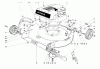 Toro 16273 - Whirlwind Lawnmower, 1973 (3000001-3999999) Ersatzteile HOUSING & ENGINE ASSEMBLY-MODELS 16073 & 16173