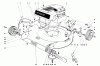 Toro 16073 - Whirlwind Lawnmower, 1974 (4000001-4999999) Ersatzteile HOUSING & ENGINE ASSEMBLY-MODELS 16073 & 16173