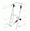Toro 16077 - Lawnmower, 1982 (2000001-2999999) Ersatzteile HANDLE ASSEMBLY MODEL 16297